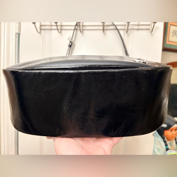 Coach Juliet Sling Bag - Black Glazed Crinkled Leather CBG23 + Dust Bag - Picture 5 of 16